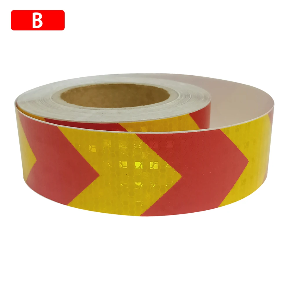 5 x 300cm Car Arrow Reflective Tape Decoration Stickers Car Warning Safety Reflection Tape Film Auto Reflector Sticker