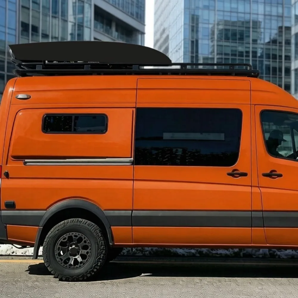 800x270mm UNIVERSAL CAR CAMPER VAN SLIDING OPENING WINDOW GLASS DARK TINT WATERPROOF
