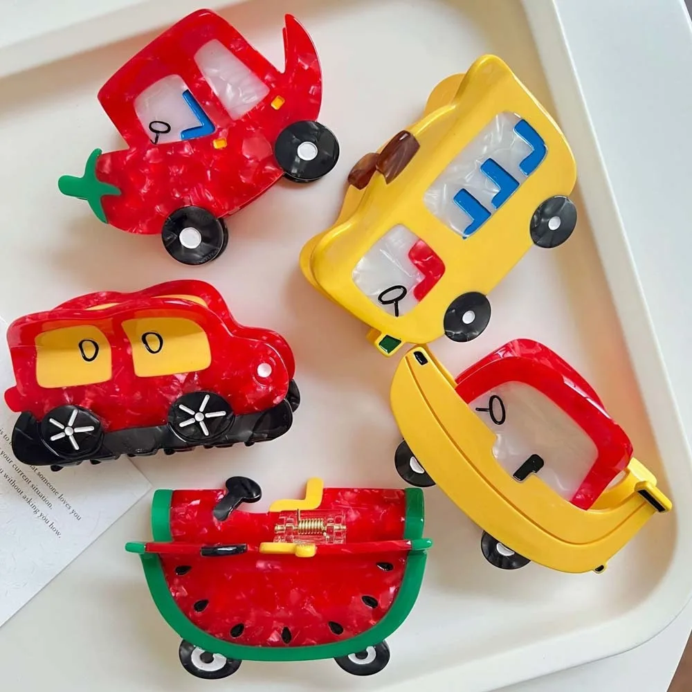 

Водостойкая уксусная кислота, коготь для волос, арбуз, мультяшный креативный автомобильный зажим в виде акулы, банан, чили, акриловые аксессуары для волос, вечерние