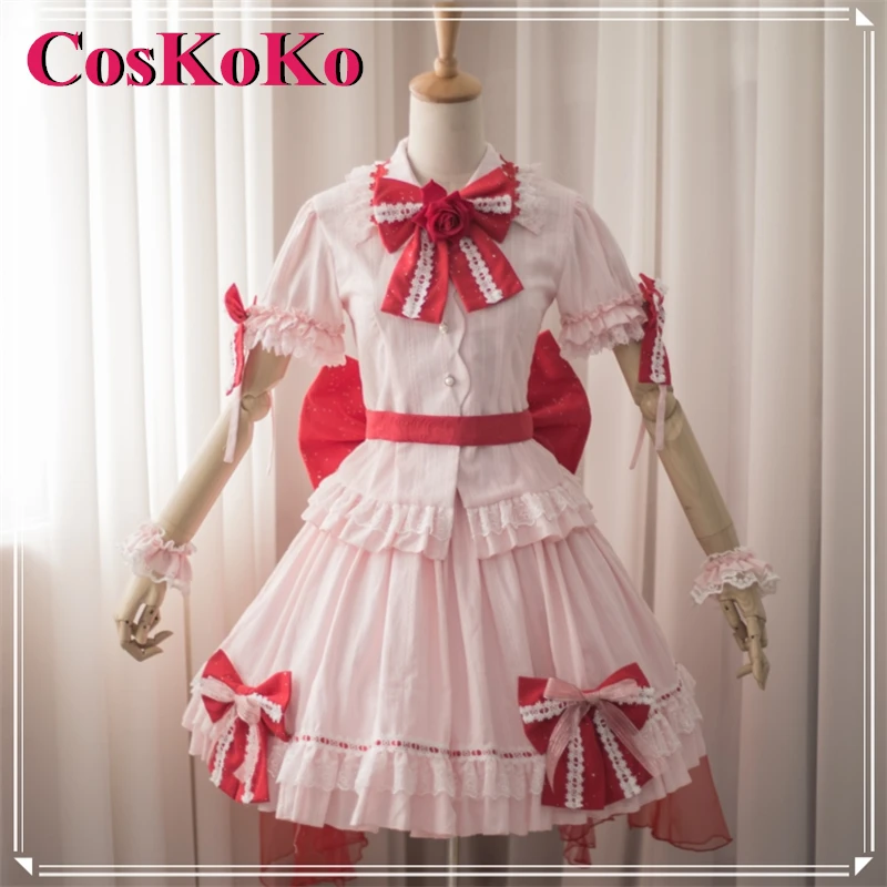 

CosKoKo [на заказ] аниме-косплей Remilia Scarlet Touhou костюм к-проект великолепное милое розовое платье Вечерние