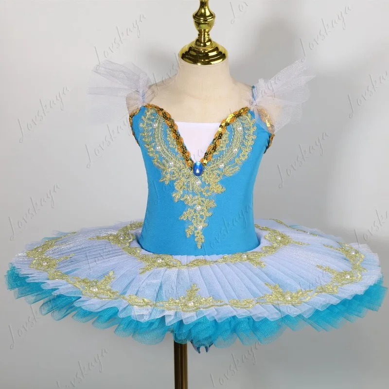 

Детское профессиональное балетное платье - милый наряд для выступления на сцене Six One - пышная юбка принцессы с блестками для девочек