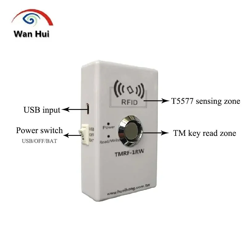 iButton Programmer, RFID Copier Duplicator, DS1990A Duplicator, RW1990 Duplicator, 125KHz Reader Recorder T5577 Key Marker