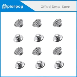 PIORPOY 10Pcs Dental Orthodontics Lingual Button Bottom Mesh Base For Braces Ortodoncia Tools Round Type Dentistry Materials