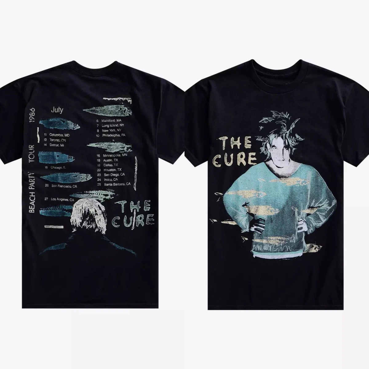The Cure Boys Don't Cry Band T-Shirt Baumwolle Grafik-T-Shirt Herren Damen Sommer Streetwear – Detail 5