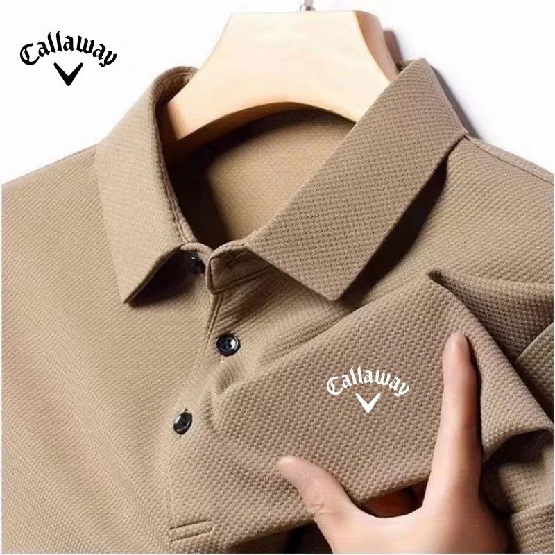 Polo de manga larga para hombre, camiseta bordada de alta calidad, Top multifuncional de ocio de negocios, nueva moda de lujo, primavera y otoño