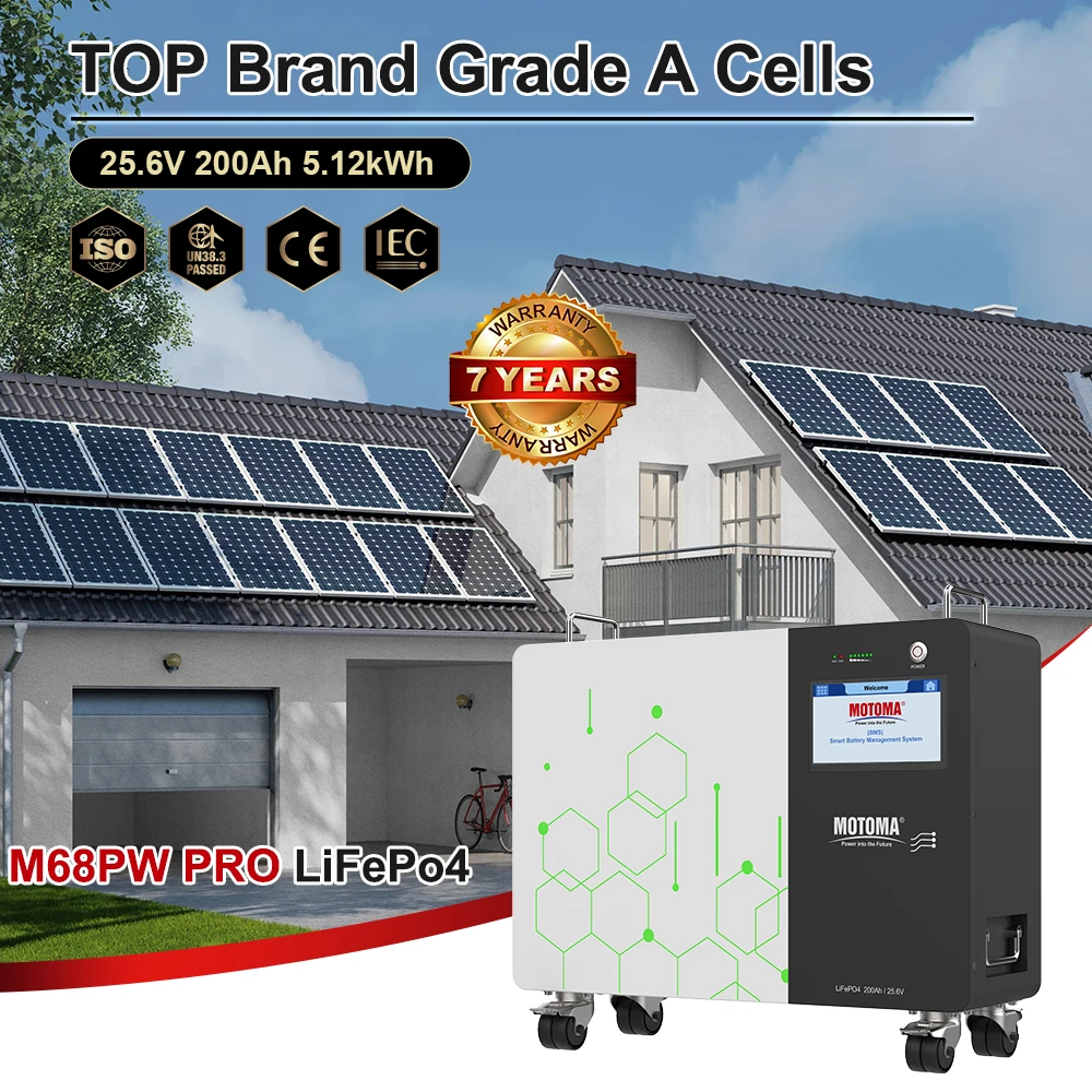 5kWh تخزين الطاقة الشمسية LiFePO4 بطارية 25.6 فولت 200 أمبير للاستخدام الصناعي التجاري مع شحن سريع معتمد من UL CE IEC #2