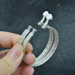 Clip Earrings for Women Fake Piercings No Ear Holes Big Circle Silver Gold Plating Fashion Jewelry Temperament Girl Ladies Good