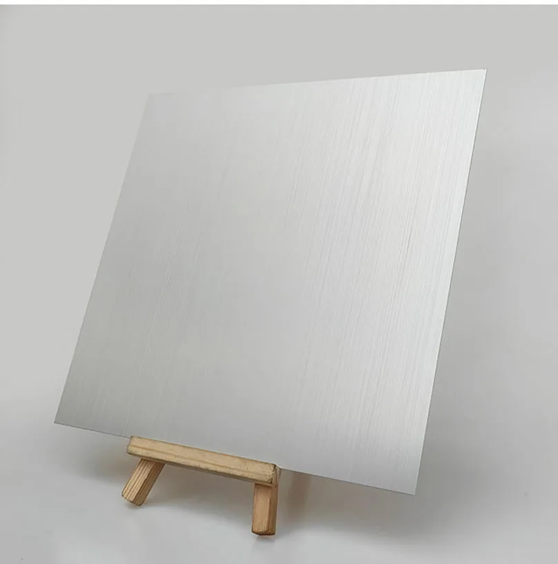 Silver brushed anodized aluminum plate 5052 aluminum alloy plate thickness 0.5-2mm nameplate laser engraved nameplate