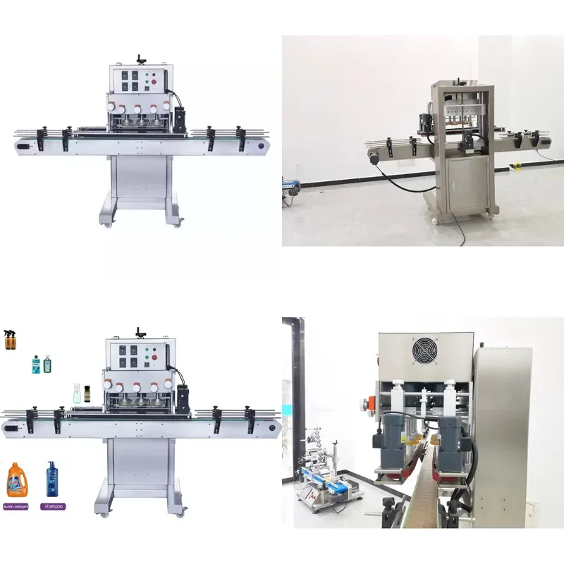 2026 hot sale LT-GC6 Automatic Six Wheels Capping Machine for Plastic Bottles, Glass Jar Cover Lid Cap Screwing Sealing