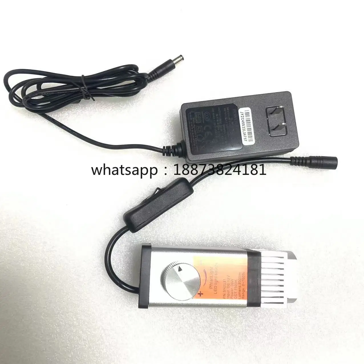 Complete mini LED light source for microscope lab test fiber cable light source INPUT AC 110-220V fast shipping