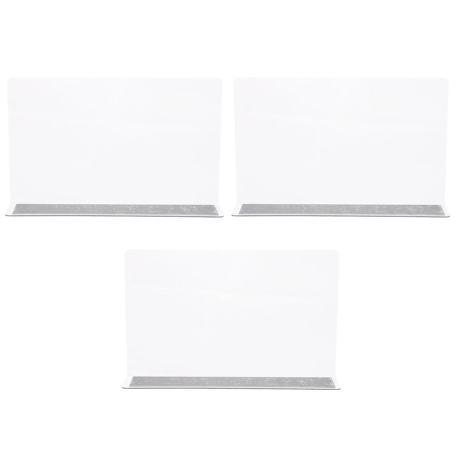 

3 Pcs 20CM Magnetic PVC Panels 12CM Shelf Dividers for Supermarket Store Organization Plastic Storage Tools