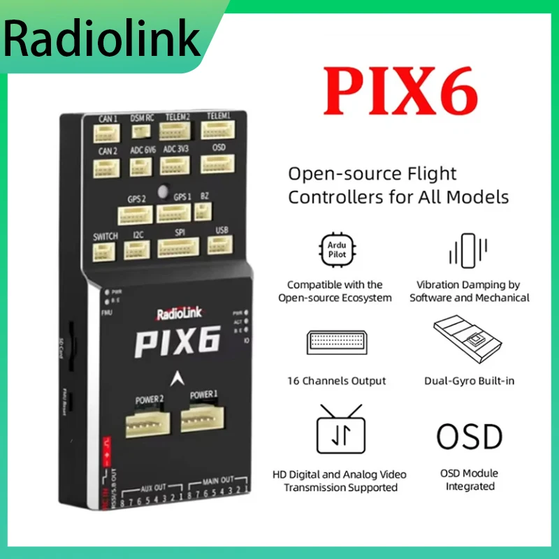 HawkSpeed Radiolink PIX6 Open-source APM Flight Controller FC / GPS M10N SE100 Drone Quadcopter/2-8 Axis Multirotor