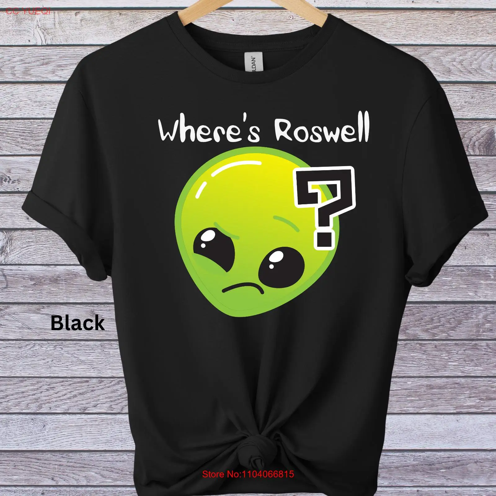 Funny Alien T shirt Graphic Print T shirt Unisex Novelty T shirt Where's Roswell