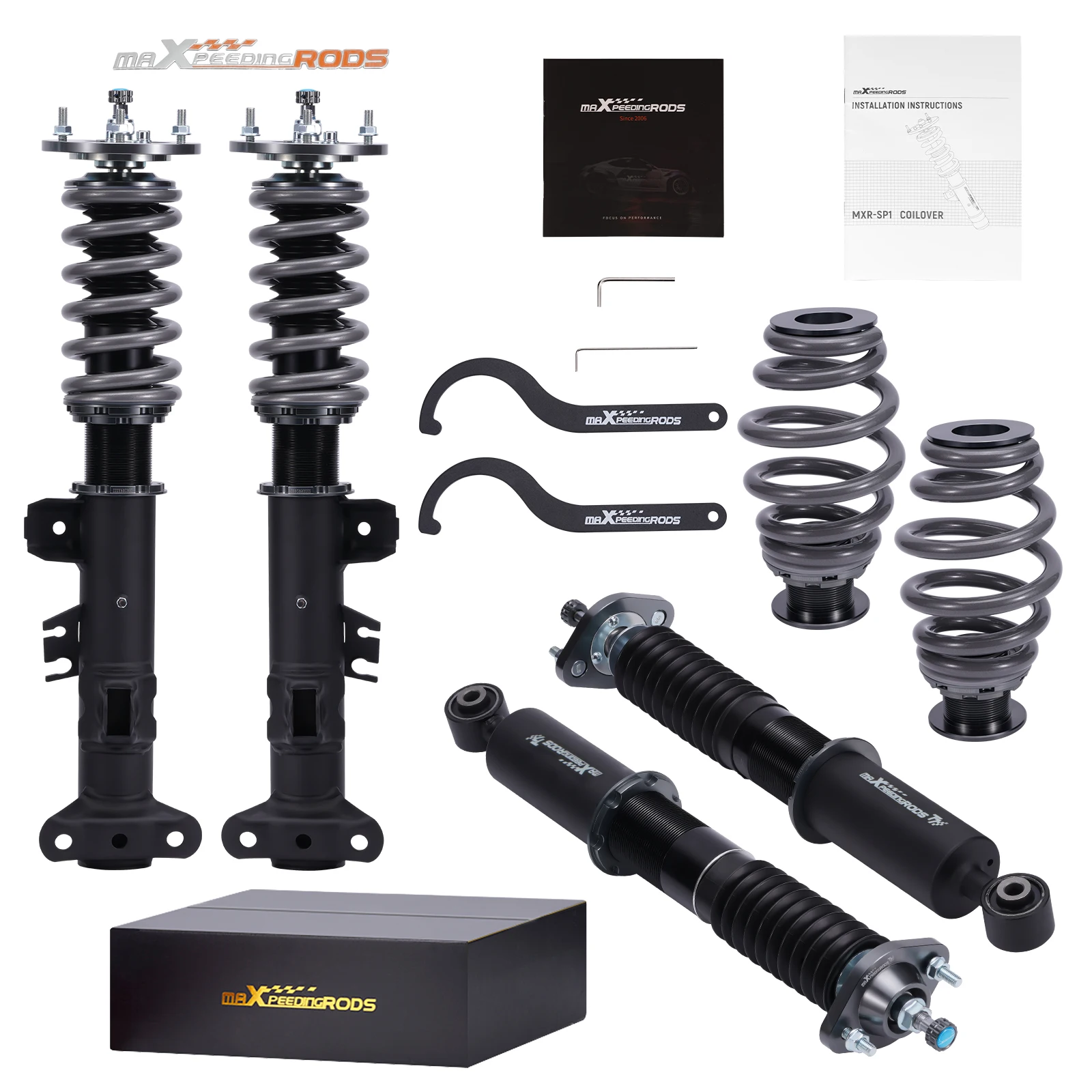 

Coiled shock absorber for BMW E36 coupe Saloon 328i 323i 316i 1990-1999 Damping Adjustable Racing Coilover Suspension Kits