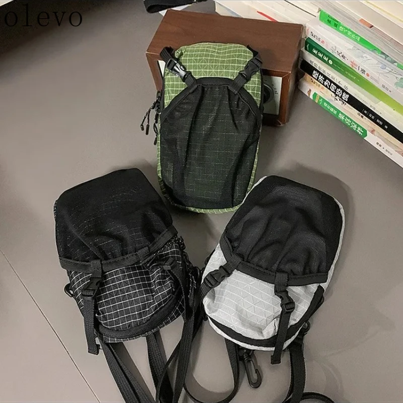 New Water Bottle Holder Bag Phone Pocket Adjust Strap Waterproof Nylon for Cycling Hiking Camping Portable Kettle Shoulder Bag