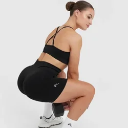 Oneractive wysokiej talii Push Up krótka elastyczność oddychająca Scrunch Butt modne spodenki spodenki sportowe do biegania ubrania damskie siłownia