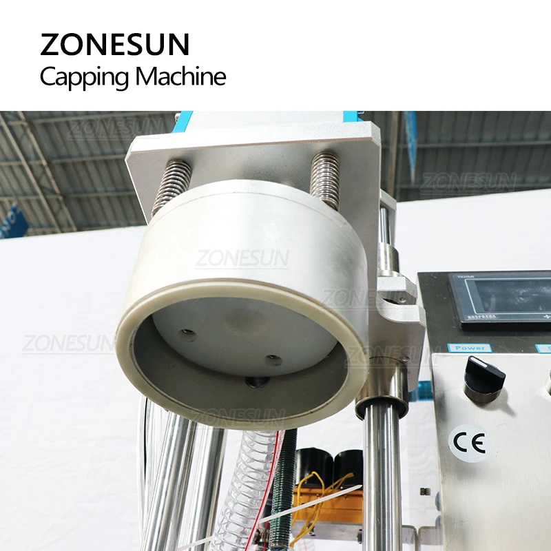 Jar Capping Machine Vacuum Packing Semi-Automatic Glass Bottle Can Twist Off Top Sealing Chili Sauce Production ZS-XG201 ZONESUN