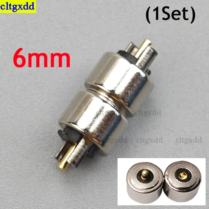 Cltgxdd 1Set Circular 2Pin Magnetic Spring Charger Connector Male and Female Probes DC Charging Magnetic Connector Plug