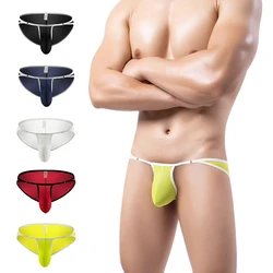 CLEVER-MENMODE Men's Sexy Lingerie Underwear Panties Fine Mesh Briefs Breathable String Bikini U-String Fetish Sissy Gay Men