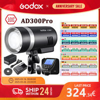 Godox AD300Pro Outdoor Flash Light AD300 pro 300Ws TTL 2.4G 1/8000 HSS with Battery for Canon Nikon Sony Fuji