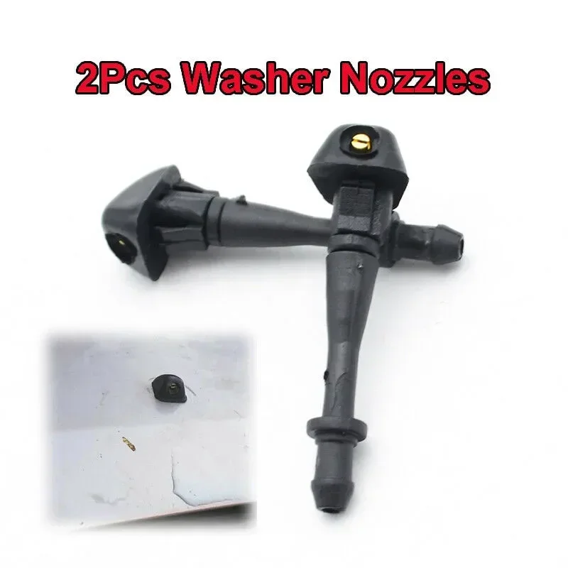 Efficient Spray Design Wiper Washer Nozzle Jet for Great Wall X200 X240 2010 2011 2012 2013 ABS Plastic (2PCS)