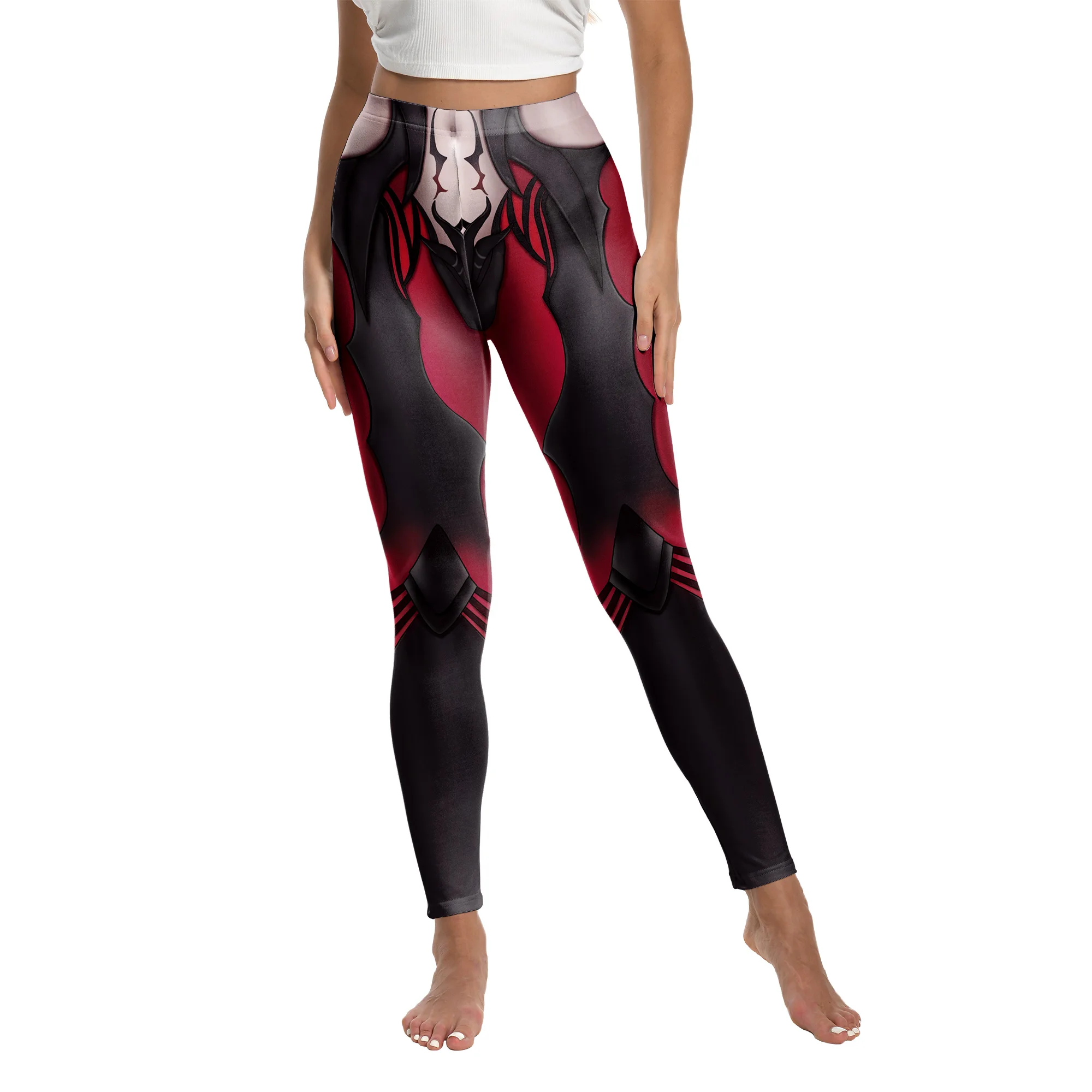 [You're My Secret] Gothic Style Elise Spider Queen Printed Leggings Fashion Elastic Pants Sporting Fitness Yoga Pants