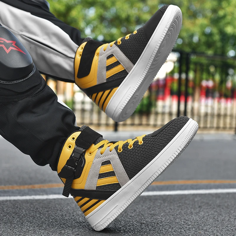 

Motorcycle protective boots unisex cycling boots new four season fashion slip-resistant wear-resistant breathable riding boots