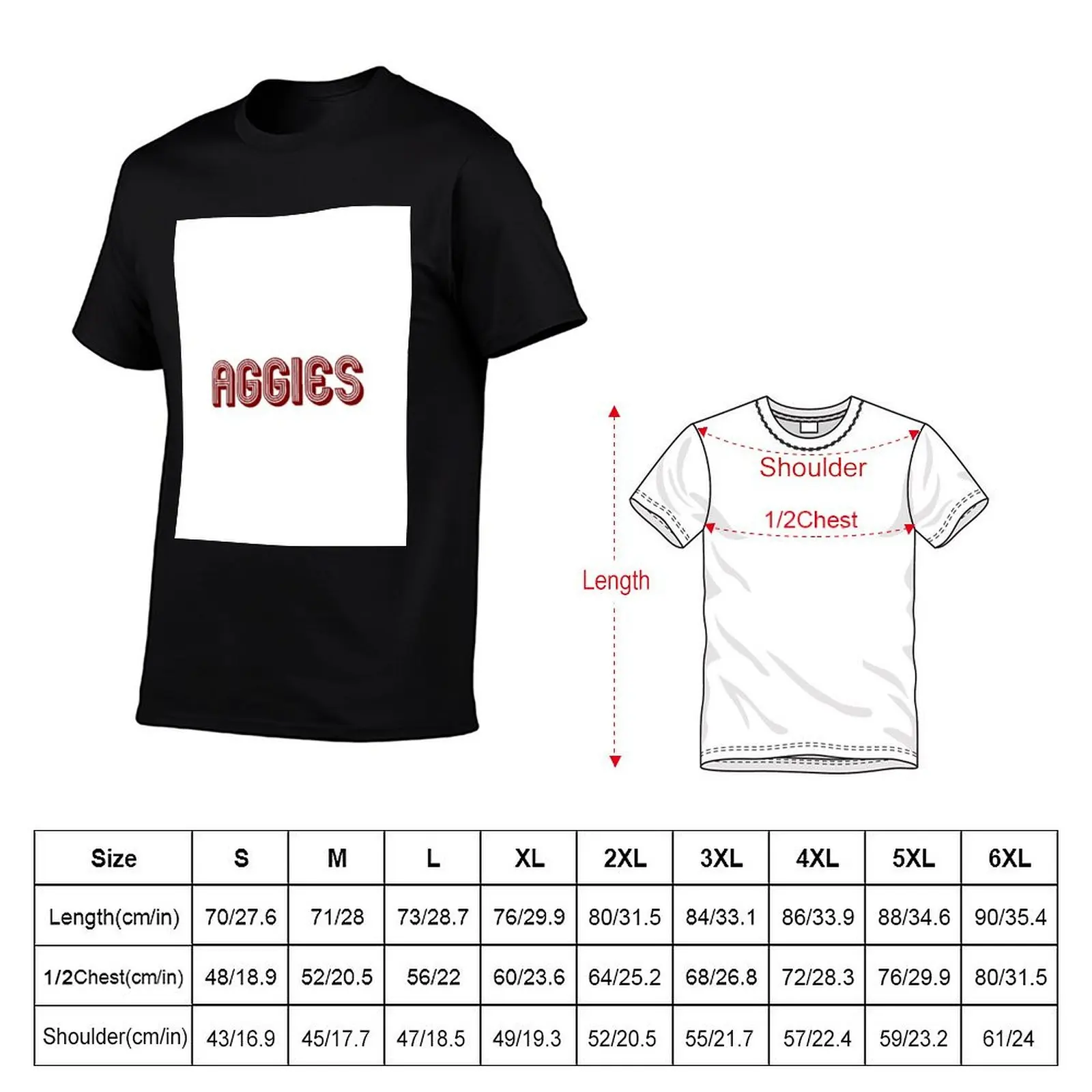 Aggies T-Shirt Big and Tall Short Sleeve Tee