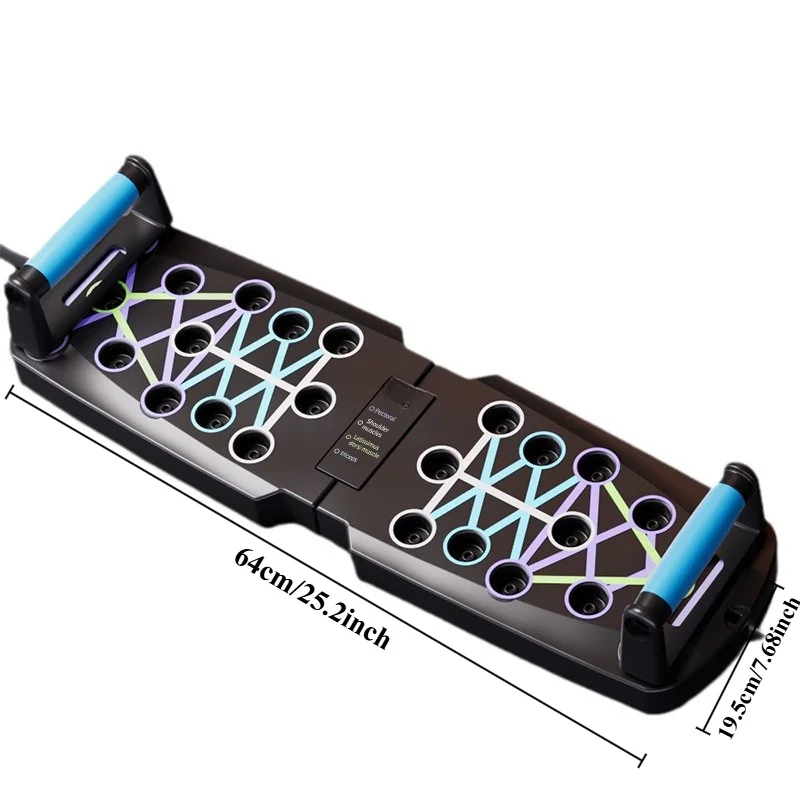 Portable Multi-Functional Push-Up Board, Trainer with Handle, Foldable Household Fitness Equipment for Both Men and Women gallery 4