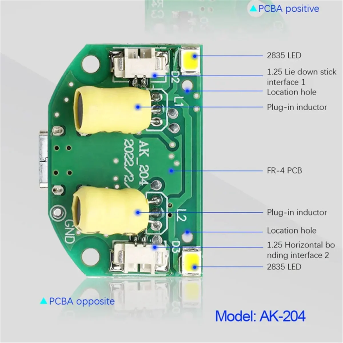 Circuit imprimé de pulvérisation d'atomisation pour touristes, technologie d'atomisation, humidificateur USB, équipement expérimental, ultrasons, conduite