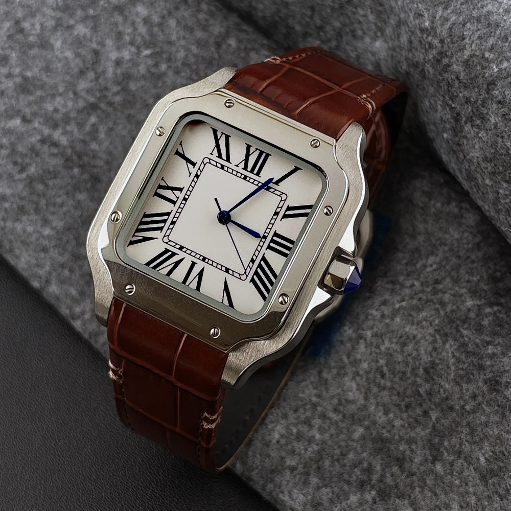 Orologio da uomo NH35 Orologio da uomo in acciaio inossidabile con logo personalizzato da 38 mm adatto per accessori per orologi con movimento NH35