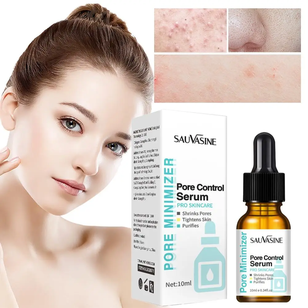 

10ml Pore Shrinking Serum Face Removing Large Pores Tightening Repairing Pore Skin Control Essence Minimizing Facial Pore S B7N1