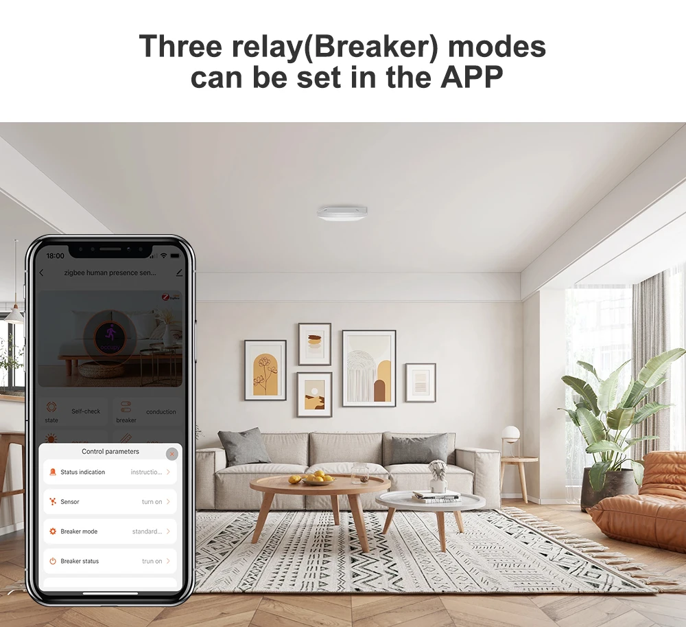 ZigBee-Sensor de movimiento de presencia humana, luminancia, detección de distancia, relé de 16A, Automatización del hogar, Tuya, MmWave, 110/220V