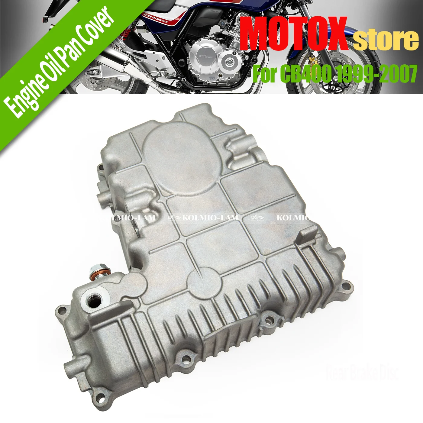 

Aluminum Motorcycle Engine Oil Pan Cover Fit For 1999 - 2007 Honda CB400 VTEC 1 2 3 CB 400 SF 2000 2001 2002 2003 2004 2005 2006