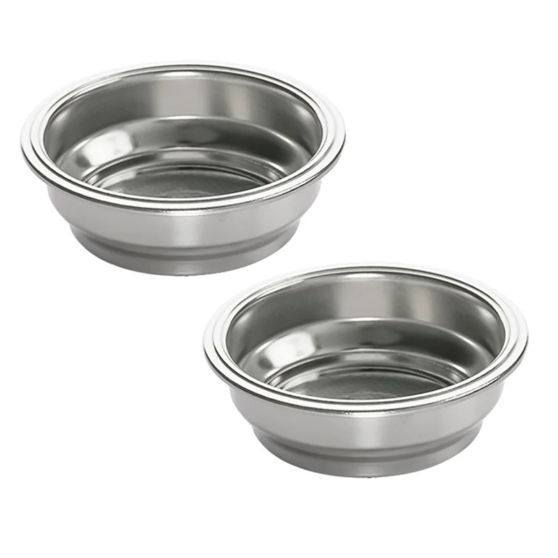 A74G-재사용 가능한 커피 필터 58Mm 이중 벽 필터 바구니 커피 기계 용 스테인레스 스틸 이중 벽 휴대용 스트레이너