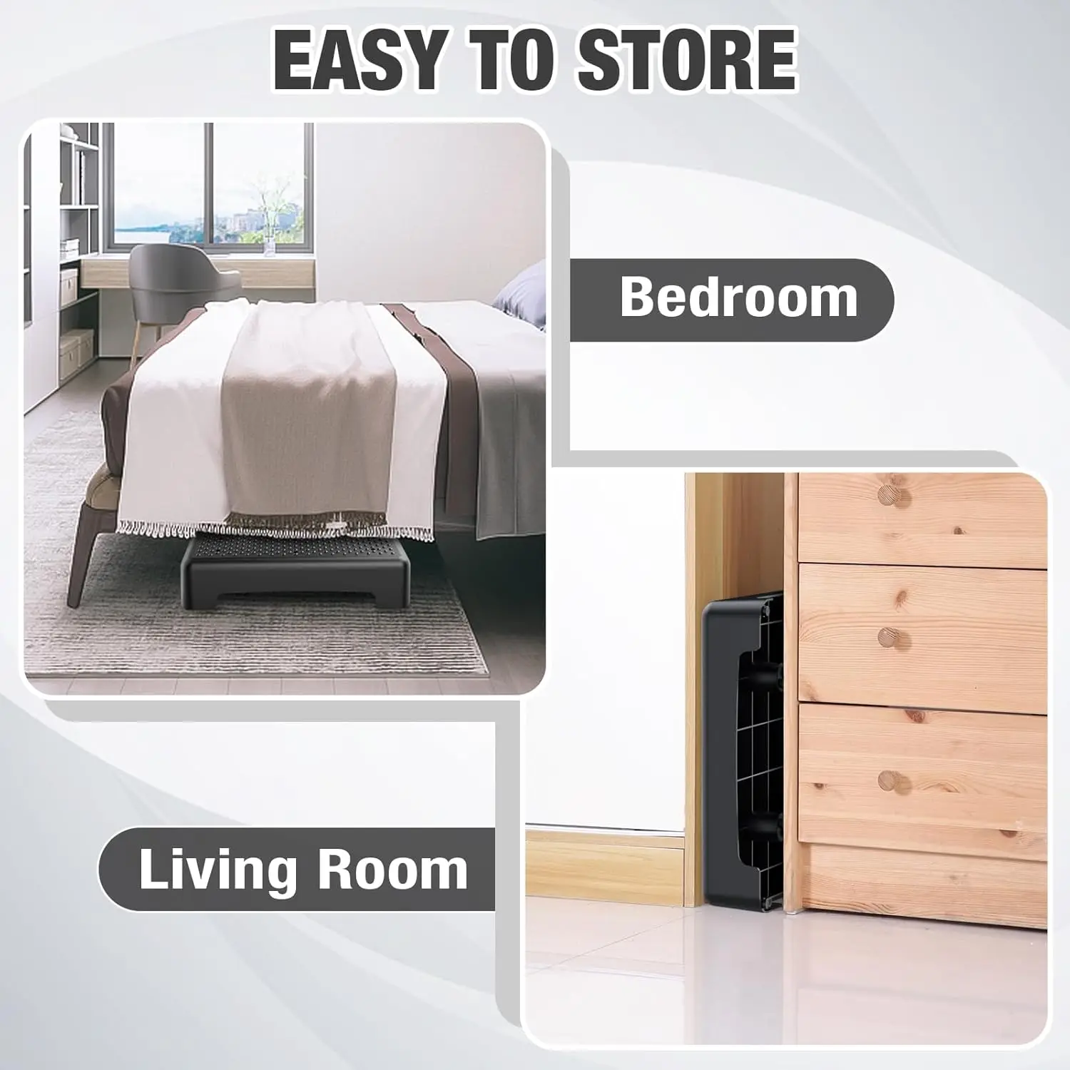 مقعد متدرج، مقعد متحرك للبالغين وكبار السن، رافعة خطوات محمولة، خطوة أمان للسيارة، بجانب السرير، المكتب، الدش، الدرج