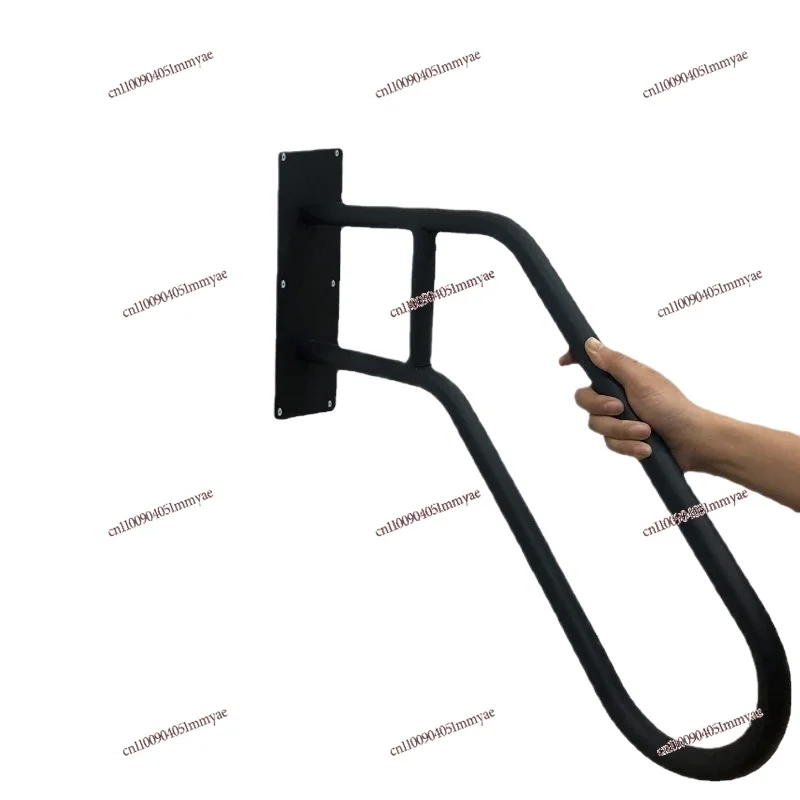 Industrial Wind U shaped Water Pipe Step Handrails Stair Safety Handrails Anti Safety Ladder Handrail for Home Bathroom Garage