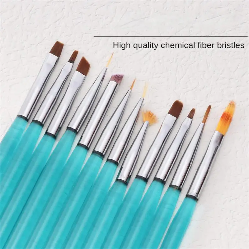 High Color Value Nail Brush Set, Halo Dyeing, Cerdas macias e elásticas, Pintado com linhas de gradiente, Beauty Health Tools