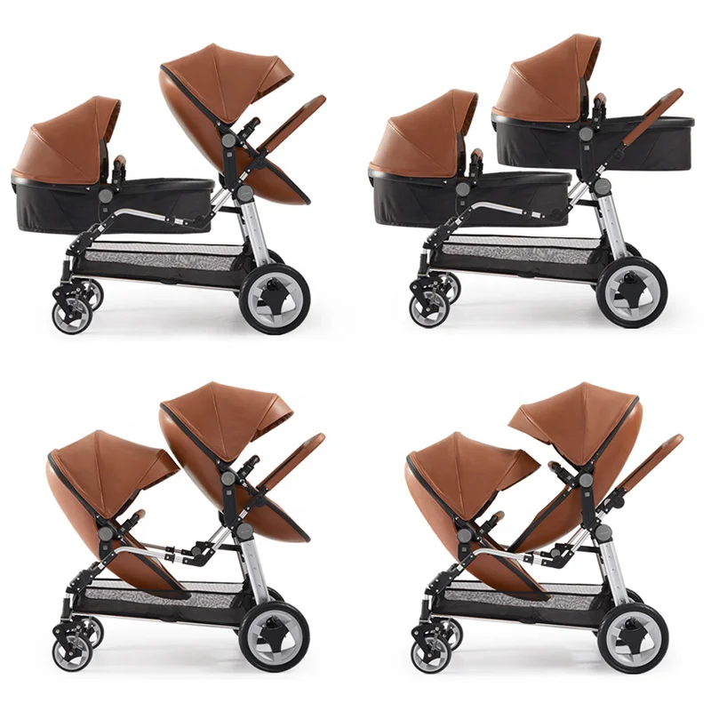 2024 New Multi Function Twins Baby stroller with the car set and stroller wholesale