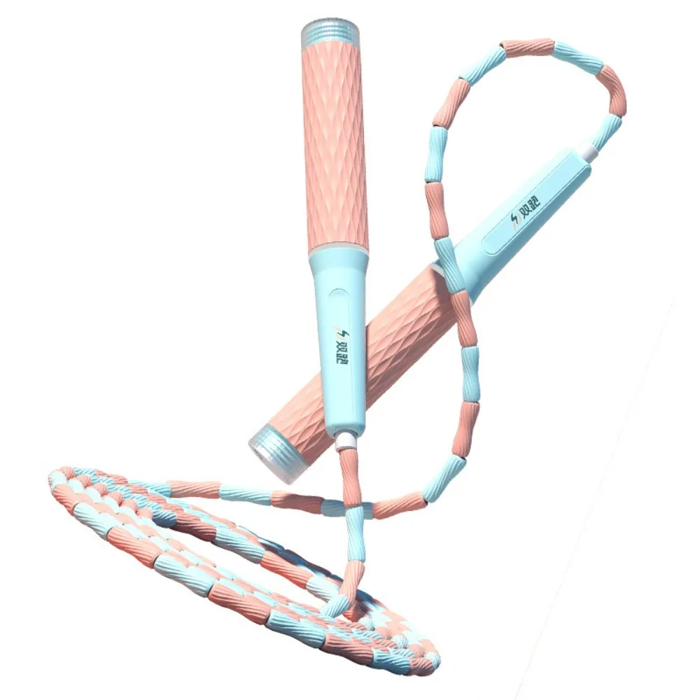 Adjustable Soft Beaded Skipping Rope Strong Flexibility Lighten Jumping Training Rope Durable Not Entangled