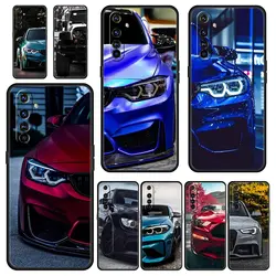 For Realme 10 9 8 5G 7 6 GT2 Pro Plus 9i 8i C21 C11 C25 C35 Blue Sports car Cars JDM Phone Case For Realme GT Neo 2 3 3T Cover