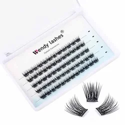 DIY Clusters Lashes Extension 60 Volume Eyelashes Natural Soft Segmented Eyelashes Fake Bundles Eyelash Wendy