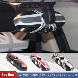 The Black For MINI Cooper F54 F56 F55  F57  F60 Car Rear View Mirror Cover Housing Hatchback PC plastic Fashion  Auto Styling