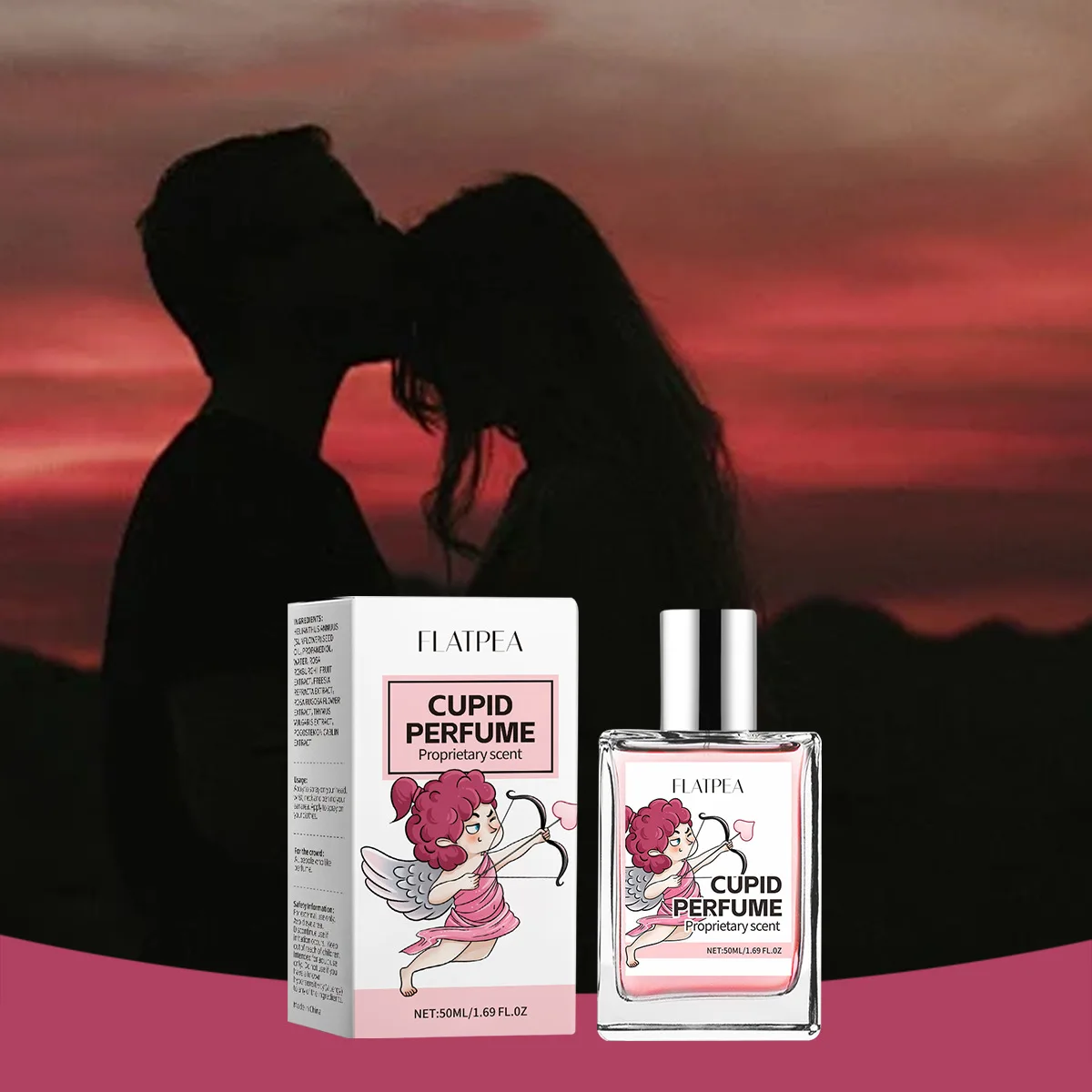 Cupid Ladies Perfume 50ml Fresh Natural Long Lasting Without Alcohol Feminine Fragrance Eau De Parfum
