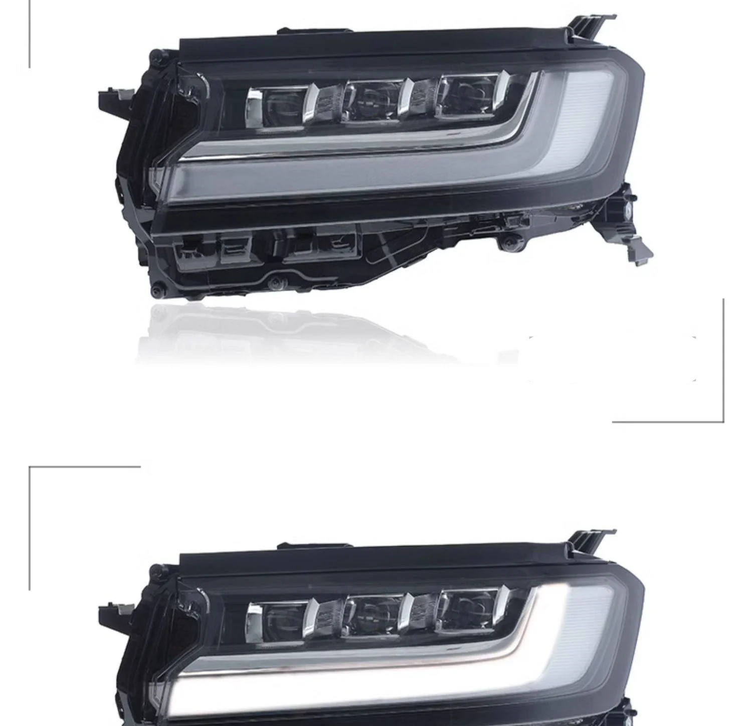 for 22-23 Toyota Land Cruiser Headlamp Assembly Modified with  Lens Light Guide Daytime Running Light Low Rise