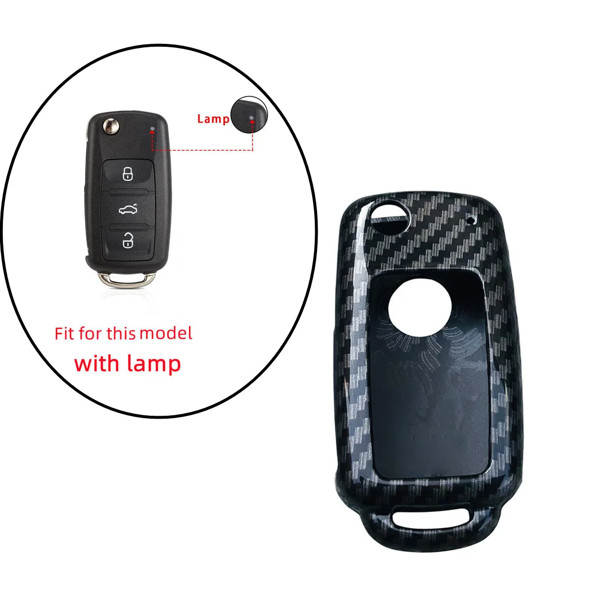 ABS Auto Schlüssel Fall Tasche Fit Für Volkswagen Skoda Fabia Octavia VW Polo Bora Käfer Tiguan Passat Golf Jetta Eos Fob Shell Abdeckung
