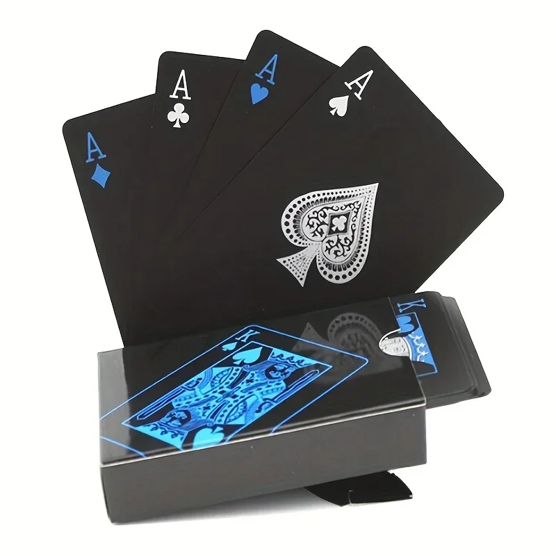 Waterproof PVC Illusionist Poker Cards - Durable & Aesthetically Enhanced Design - Perfect for Game Nights, Casino Parties & Fam