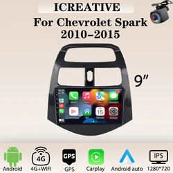 Car Radio Carplay for Chevrolet Spark 2010 - 2015 Multimedia Vedio Player 2din Stereo Android Head Unit Autoradio Navigation GPS