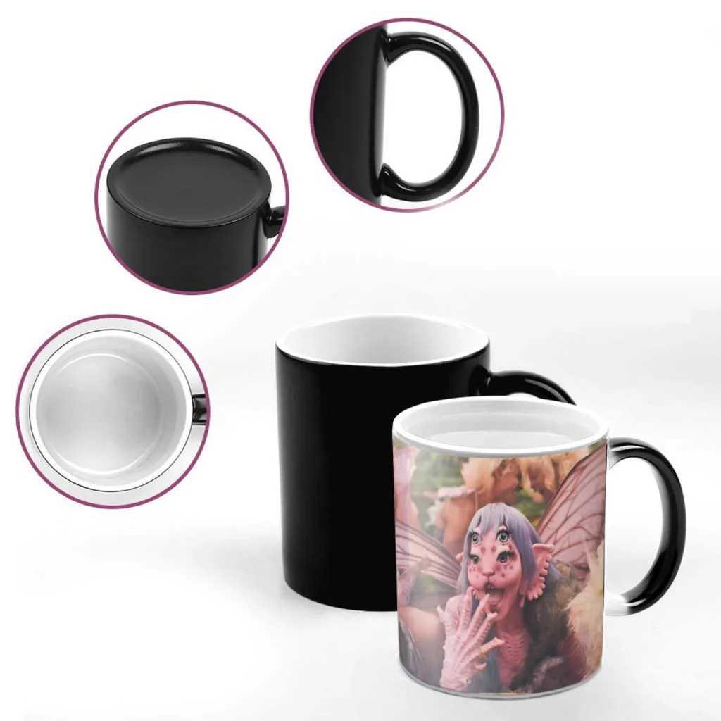 Singer Melanie Martinez Portals Creativity Change Color Chang mug Ceramic mug Hot Coffee Cup Breakfast Cup mug Friend Gift