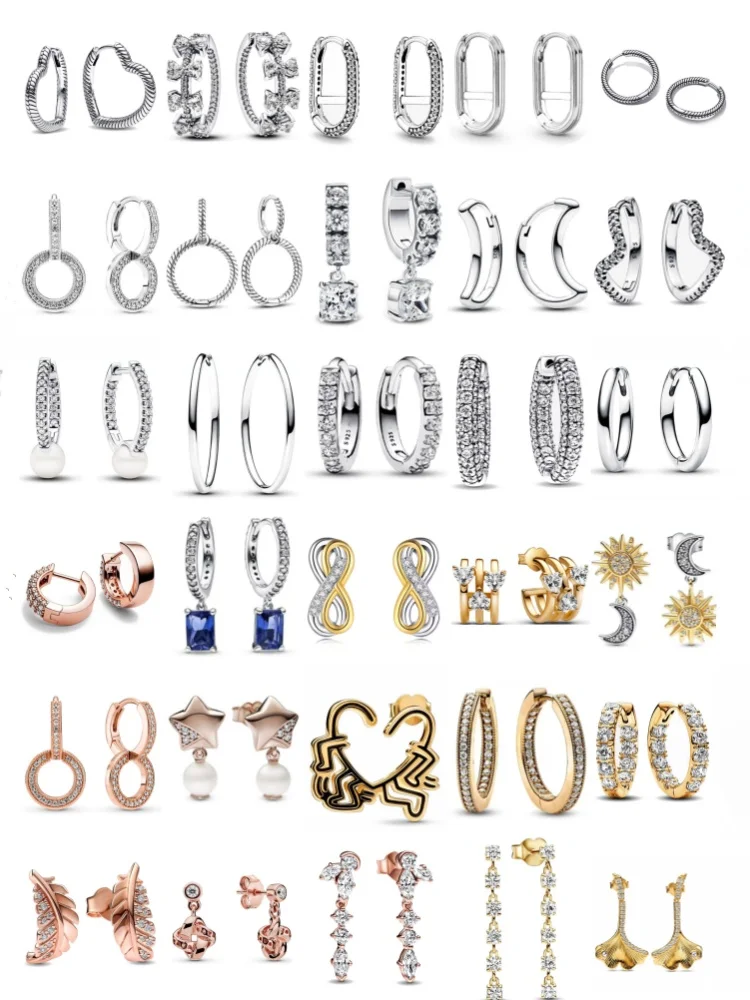 Modne nowe srebrne perły S925 w kształcie gwiazdy, liścia, gwiazdy w kształcie księżyca, kolczyki odpowiednie dla kobiet wykwintne, wysokiej jakości biżuteria na prezenty